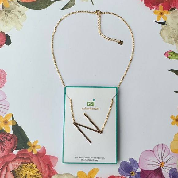 “N” Initial Necklace by Cool and Interesting (CAI) - Picture 2 of 2